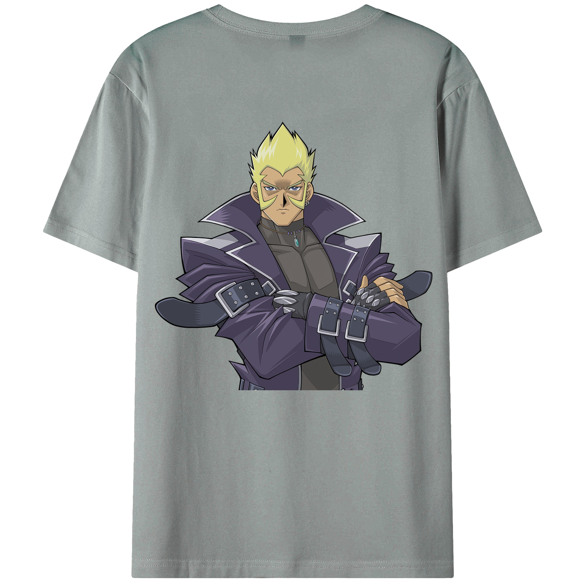 （画像用） 遊☆戯☆王 Yu-Gi-Oh! 綿100％ メンズ半袖Tシャツ（バックプリント） 通気性